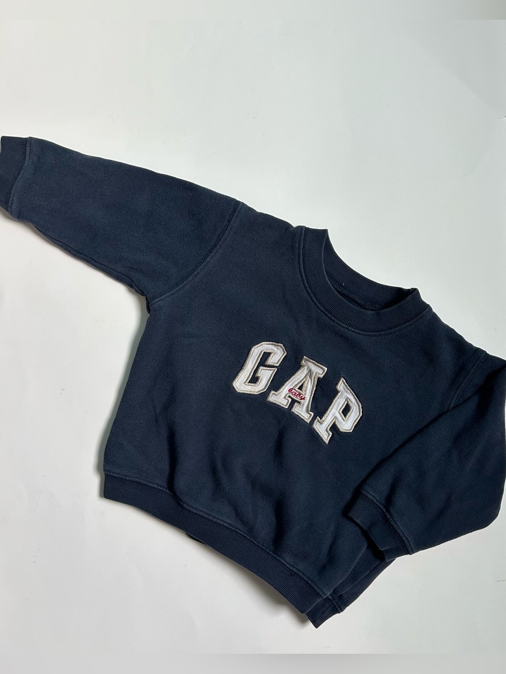 Vintage 2000 Baby GAP Navy Logo Pullover Sweatshirt